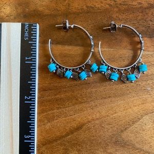 Silpada earrings with turquoise